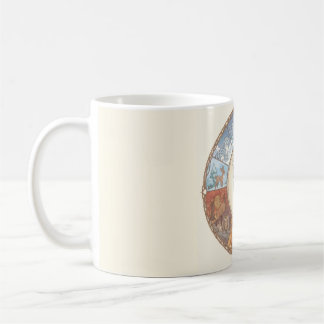 Animals image round coaster sticker coffee mug