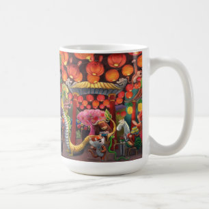 Animals in China Town Coffee Mug