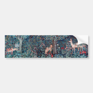 Animals in The Forest, William Morris Bumper Sticker