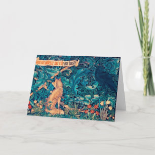 Animals in The Forest, William Morris Card