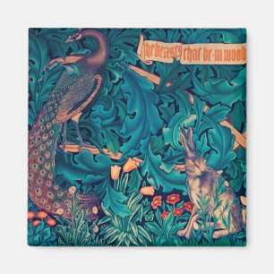 Animals in The Forest, William Morris Magnet