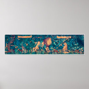 Animals in The Forest, William Morris Poster