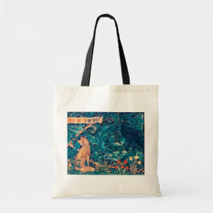 Animals in The Forest, William Morris Tote Bag