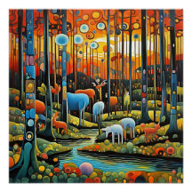 Animals in the wood