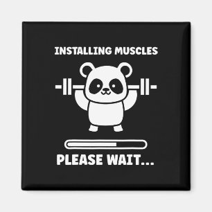 Animals Installing Muscles Fitness Bodybuilding Ko Magnet
