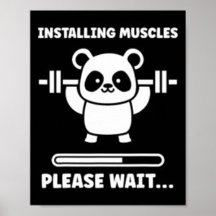 Animals Installing Muscles Fitness Bodybuilding Ko Poster