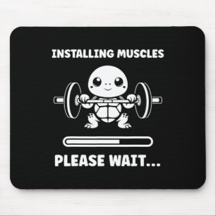 Animals Installing Muscles Fitness Bodybuilding Tu Mouse Mat