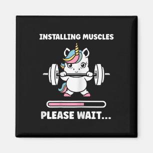 Animals Installing Muscles Fitness Bodybuilding Un Magnet