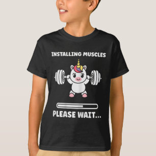 Animals Installing Muscles Fitness Bodybuilding Un T-Shirt