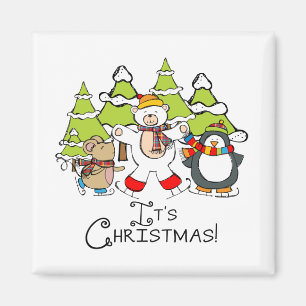 Animals It's Christmas Magnet