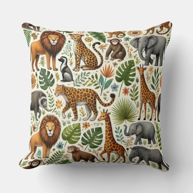 Animal's Jungle Cushion (Front)