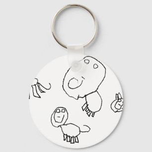 Animals Key Ring