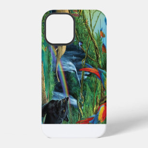 Animals living together throw pillow iPhone 12 case