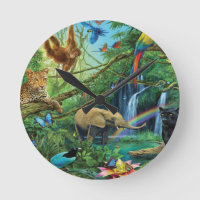 Animals living together throw pillow