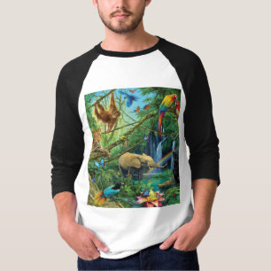 Animals living together throw pillow T-Shirt