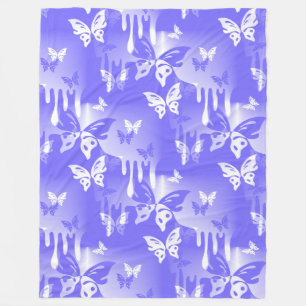 Animals Nature - Splashes Tattoo Butterflies 2 Fleece Blanket