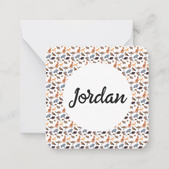 Animals of Australia Aussie Wildlife Card (Front)