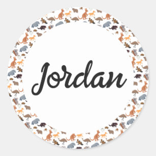 Animals of Australia Aussie Wildlife Classic Round Sticker