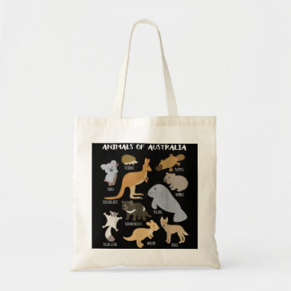 Animals Of Australia Australian Animal Educational Tote Bag