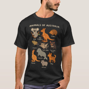Animals Of Australia Educational Aussie T-Shirt