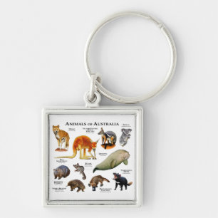 Animals of Australia   Key Ring