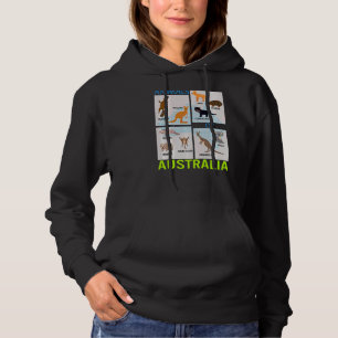 Animals Of Australia Native G'day Australian Aussi Hoodie