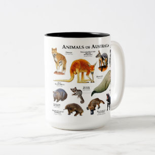 Animals of Australia  Two-Tone Coffee Mug