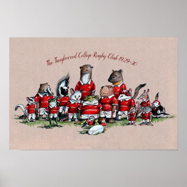 Animals of Big Rock: The Tanglewood College Rugby  Poster (Front)