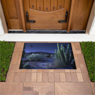 Animals of Desert Landscape Southwest Doormat