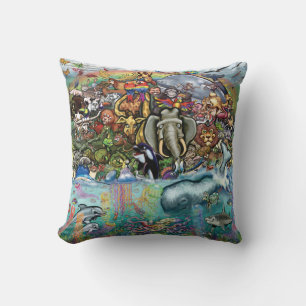 Animals of Land and Sea Cushion