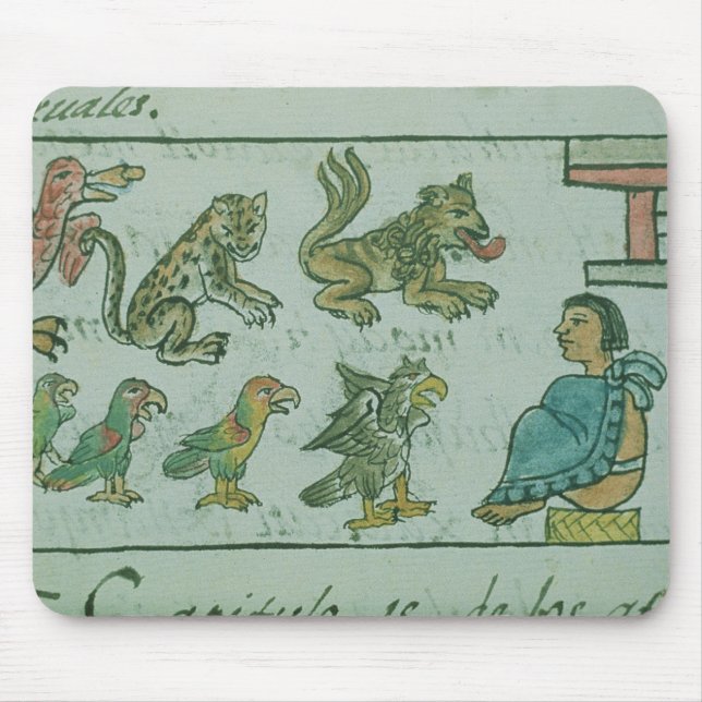 Animals of the Aztec Emperor Mouse Mat (Front)