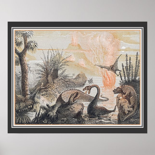 Animals of the Prehistoric World ca. 1920's Poster (Front)