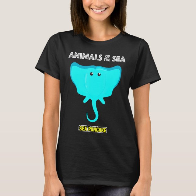 Animals Of The Sea Ocean Humour Meme  Cute Manta R T-Shirt (Front)