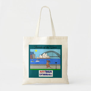 Animals of the World Australia Kangaroo & Koala Tote Bag