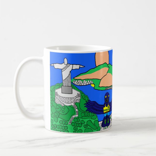 Animals of the World, Brazil: Hyacinth Macaw Coffee Mug (Left)