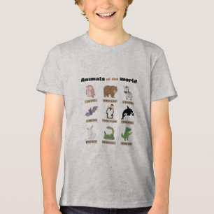Animals of the World – Funny Alternative Animal Na Tri-Blend Shirt