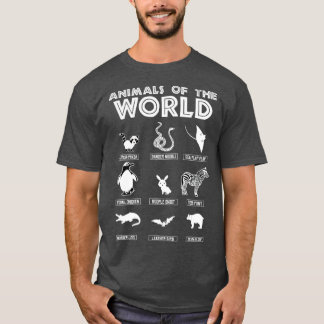 Animals Of The World Funny Animal T-Shirt