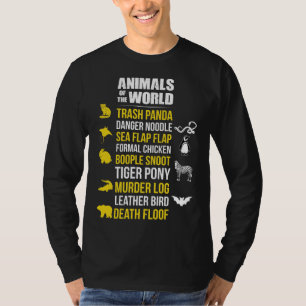 Animals Of The World Trash Panda Danger Noodle T-Shirt