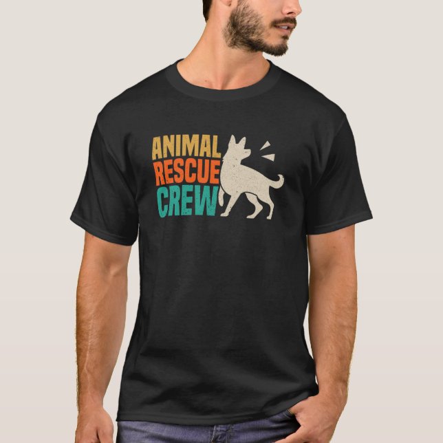 Animals Over People Animal Activist Rescue Conserv T-Shirt (Front)