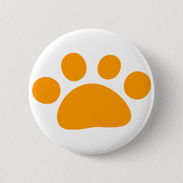 animal's pad 6 cm round badge (Front)