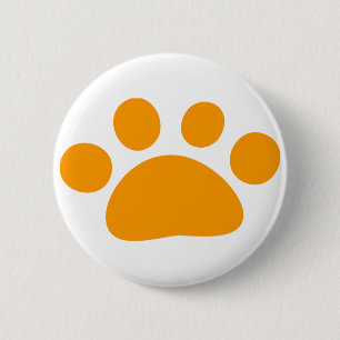 animal's pad 6 cm round badge