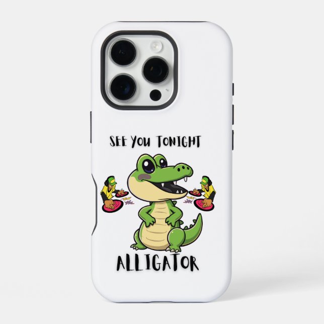 Animals Party Alligator iPhone Case (Back)