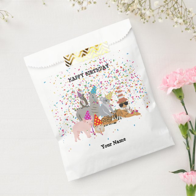 Animals Partying - Animals at Birthday Party  Favour Bags (Sealed)