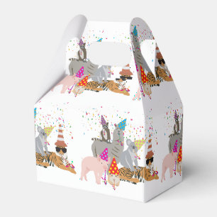 Animals Partying - Cute Animals Having a Party Favour Box