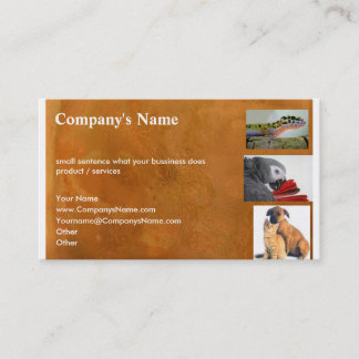 Animals & Pet Care Business Card