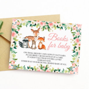Animals & Pink Rose Book for Baby Enclosure Card