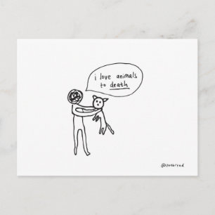 animals postcard