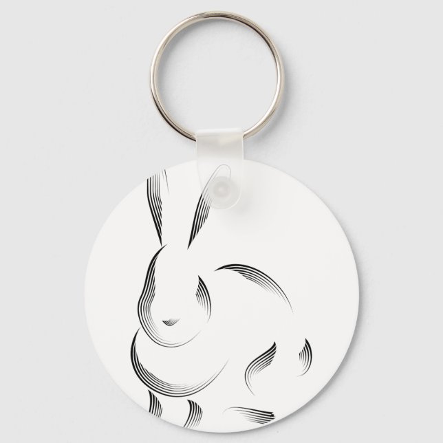 Animals - Rabbit Key Ring (Front)