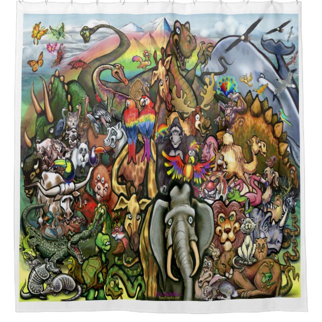 Animals Shower Curtain (Front)