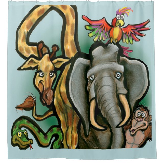 Animals Shower Curtain (Front)